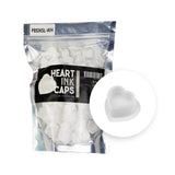 Cápsulas de silicona para tinta BodySupply con forma de corazón, 100 uds