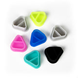 BodySupply Ink Caps triangulares de silicona 2 en 1 - 80 uds - 22mm