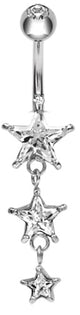 SS 316 BANANA WITH 8-6-4mm PRONG SET JEWEL 1,6x10mm WH