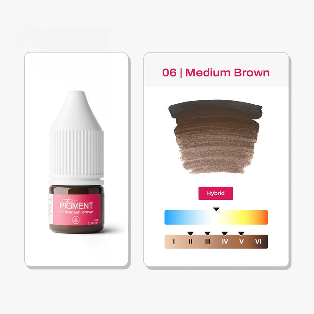 The Pigment PMU Cejas- 06 Medium Brown - 5ml