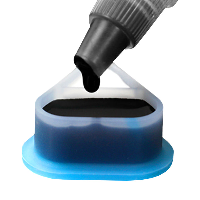 BodySupply Ink Caps triangulares de silicona 2 en 1 - 80 uds - 22mm