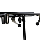 Mesa de trabajo para tatuajes (35 x 50 cm) - altura ajustable - Negra