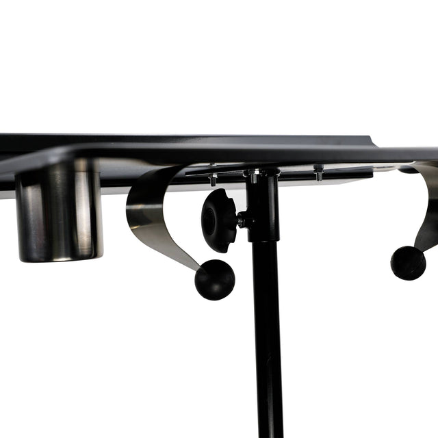 Mesa de trabajo para tatuajes (35 x 50 cm) - altura ajustable - Negra