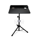 Mesa de trabajo para tatuajes (35 x 50 cm) - altura ajustable - Negra