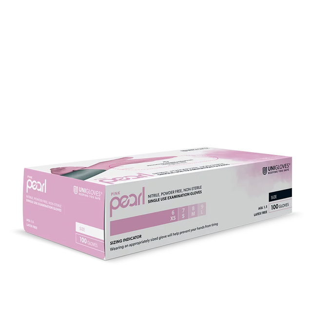 GUANTES EN NITRILO COLOR ROSA
