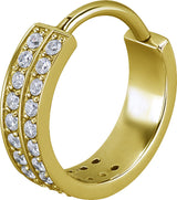 GD 316 HINGED RING (DOUBLE ROW) SET W. ZIRCONIA