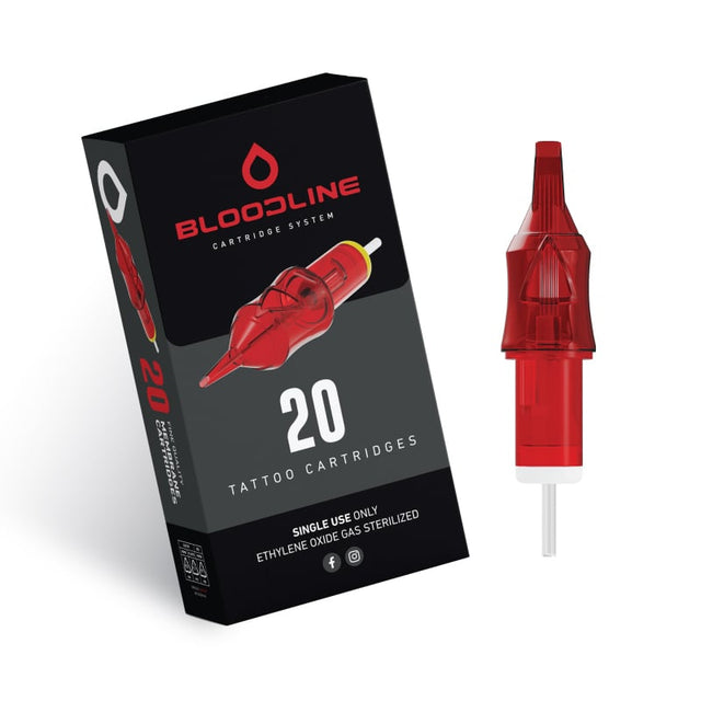 Cartuchos BodySupply BLOODLINE 20uds 0.35mm 05 Round Magnum Long Taper