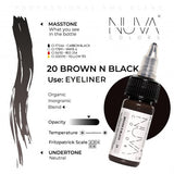 Nuva Colors PMU 15ml - 20 Brown n Black
