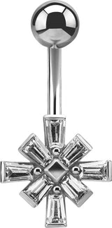 SS 316 JEWEL BANANA 1,6x10mm TAPPERED BAGUETTE - WH