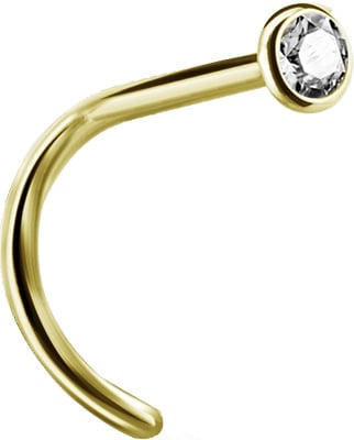 GD 316 JEWELLD NOSE STUD BENT sfera 2.35mm