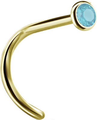 GD 316 JEWELLD NOSE STUD BENT sfera 2.35mm