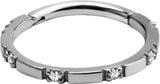 SS 316 HINGED CLICKER 1,2x12mm PREMIUM ZIRCONIA - WH - mod.34