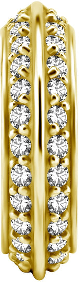 GD 316 HINGED RING SET W. ZIRCONIA 1,2x12mm WH