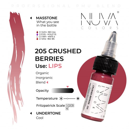 Nuva Colors PMU 15ml - 205 Crushed Berries