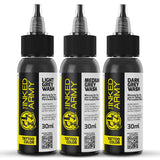 The Inked Army Ink Reach 30ml - Grey Wash Set 3 uds