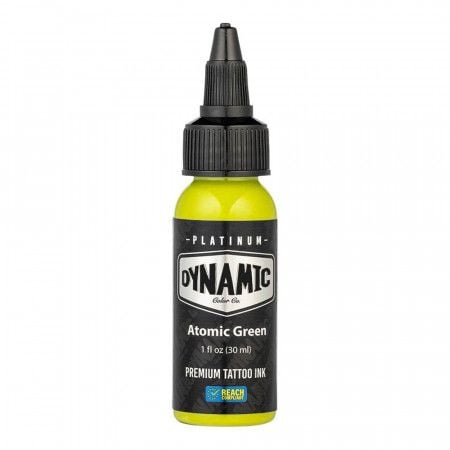 ATOMIC GREEN 30ml - DYNAMIC PLATINUM TATTOO INK REACH