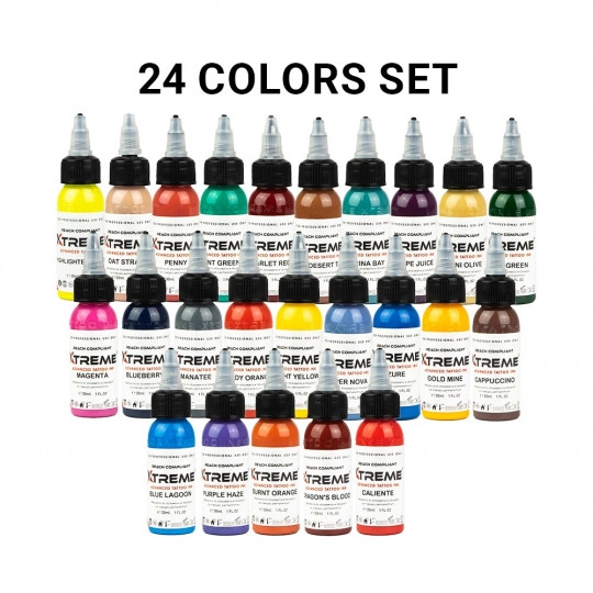 XTreme Ink 24x30ml - 24 COLOR SET