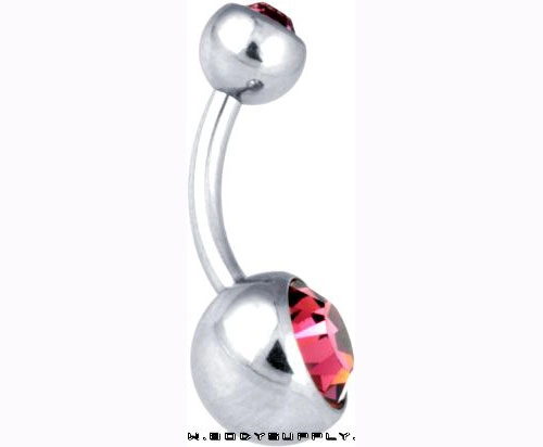 8mm DOUBLE JEWEL NAVEL BANANABELLS