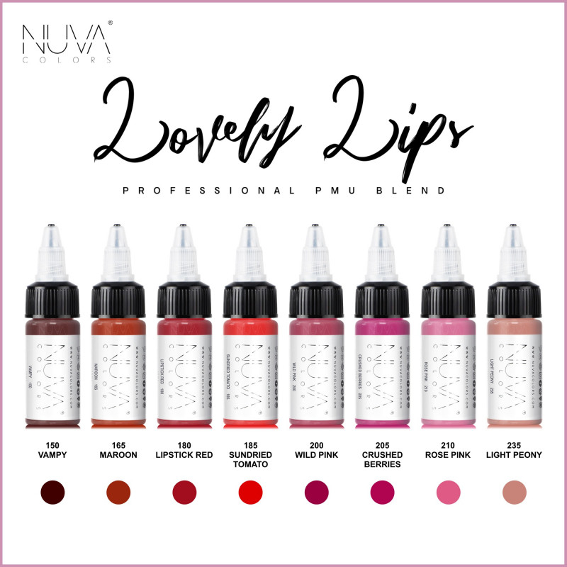 Nuva Colors PMU Set 8x15ml - LIP COLLECTION