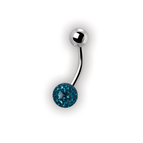 8mm CRYSTAL BALLS NAVEL BANANABELLS