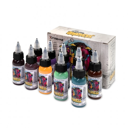 XTreme Ink 10x30ml - KYLE WARWICK PSYCHEDELIC GRAFFITI SET