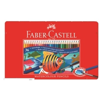 LÁPICES DE ACUARELA FABER CASTELL 36pz