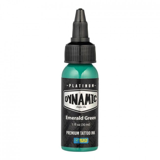 EMERALD GREEN 30ml - DYNAMIC PLATINUM TATTOO INK REACH