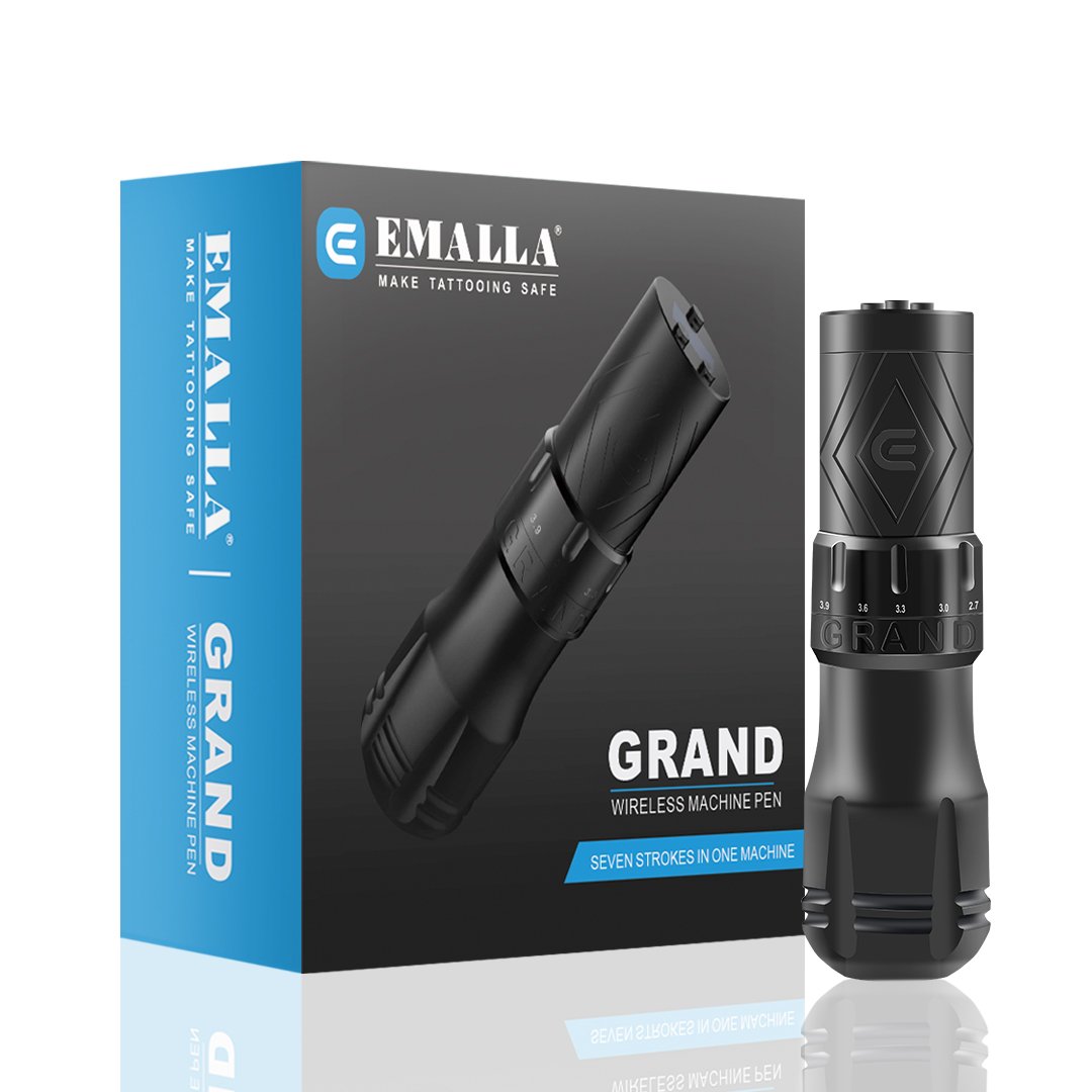 GRAND Emalla Wireless Tattoo Pen - Black