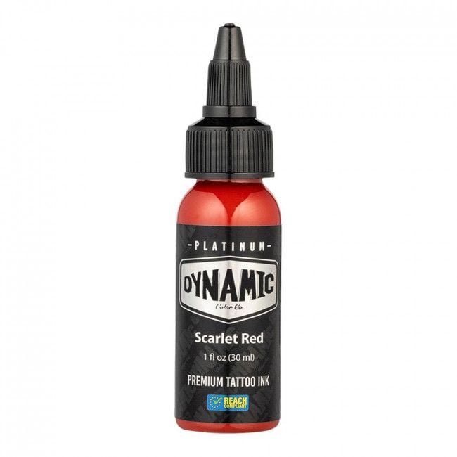 SCARLET RED 30ml - DYNAMIC PLATINUM TATTOO INK REACH