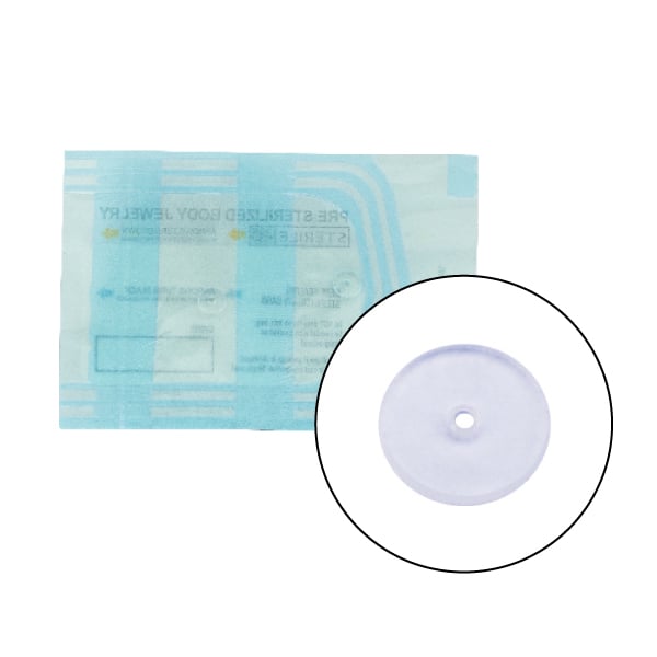 STERILE MEDICAL SILICONE PIERCING DISCS 2pcs