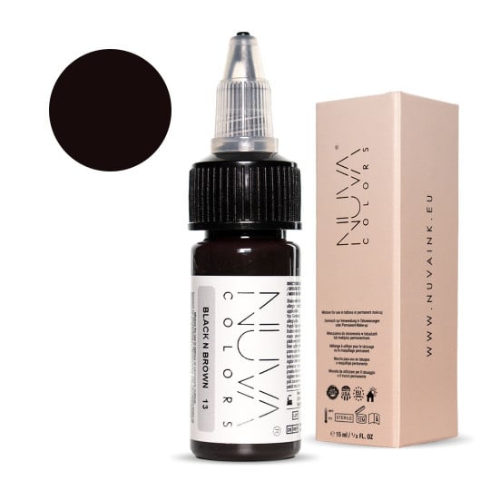 Nuva Colors PMU 15ml - 13 Black n Brown