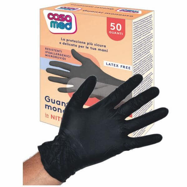 CASAMED GUANTES EN NITRILO NEGRO 50uds -