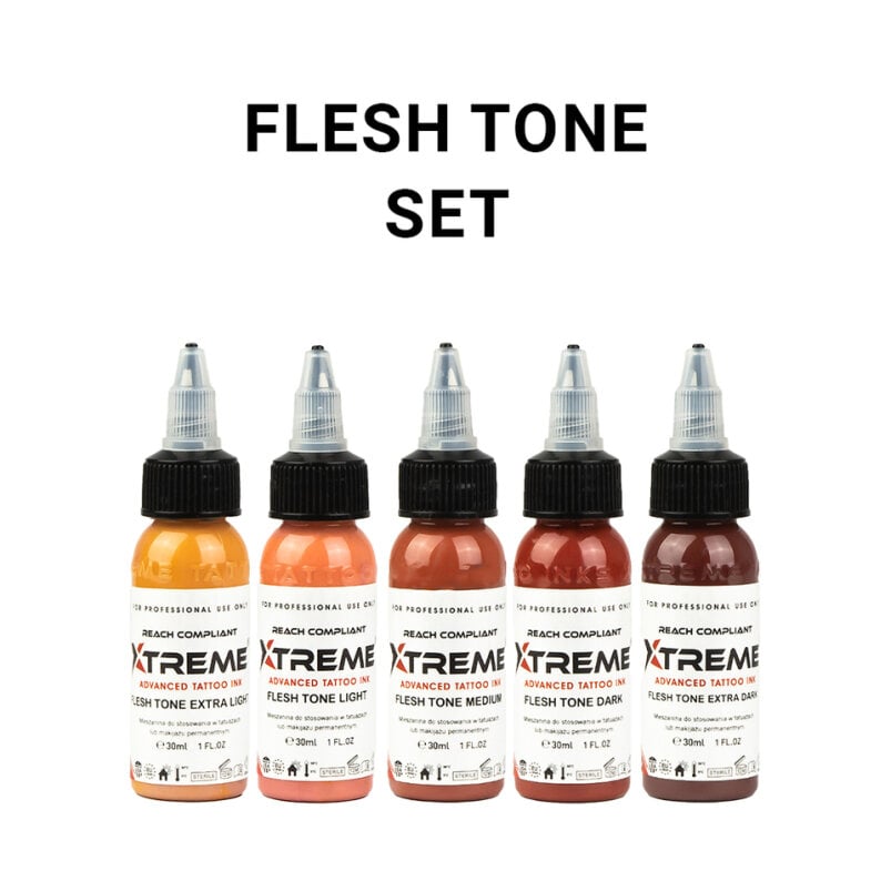 XTreme Ink 5x30ml - FLESH TONE SET