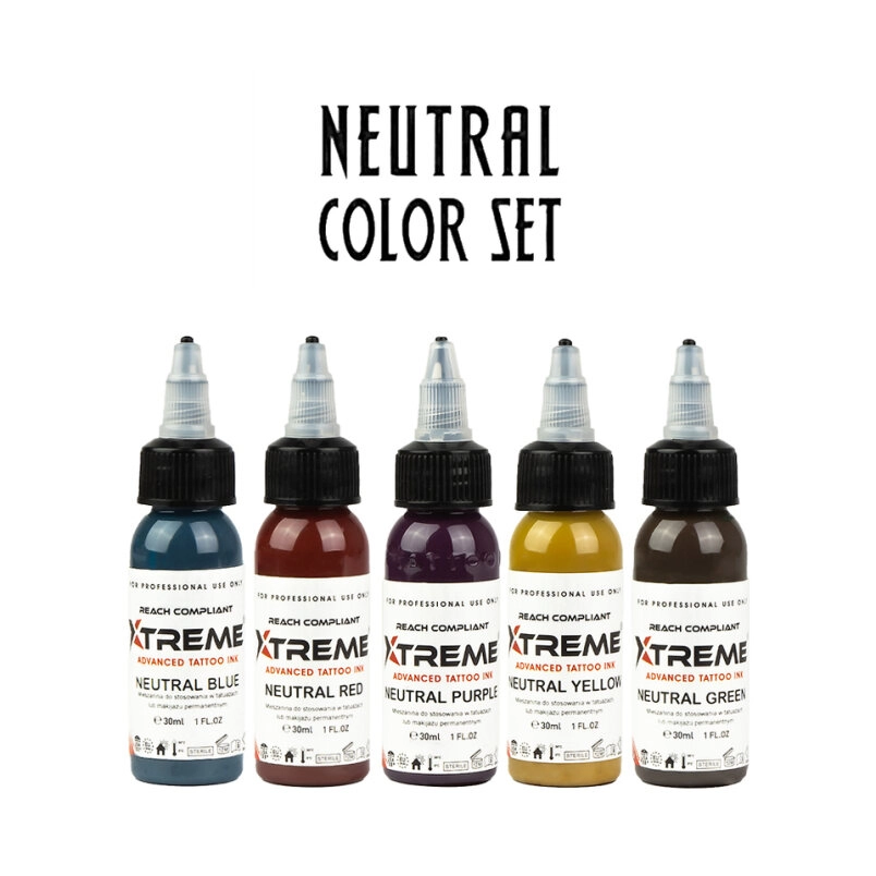 XTreme Ink 5x30ml - NEUTRAL SET