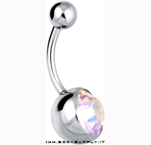 8mm JEWEL NAVEL BARBELLS