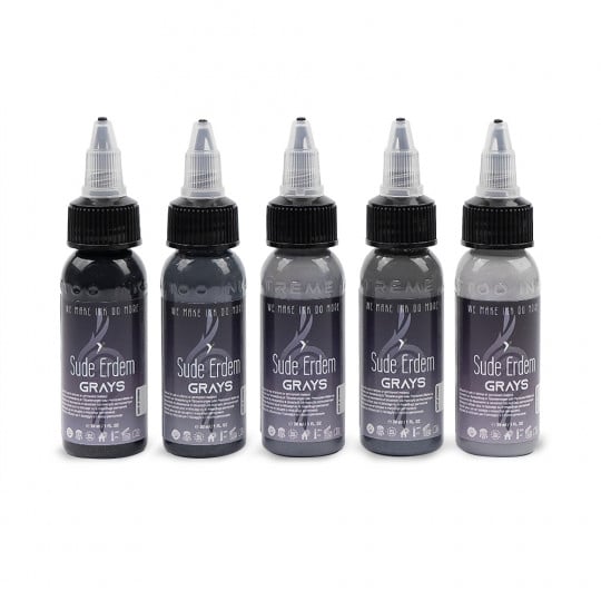 XTreme Ink 5x30ml - SUEDE ERDEM GRAYS SET