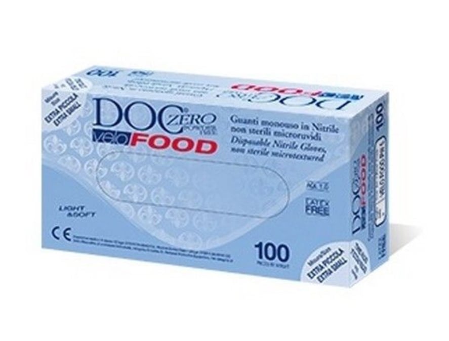 GUANTE DE NITRILO VELO FOOD 100uds