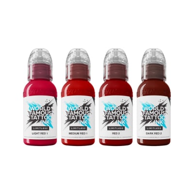 World Famous Limitless 4x30ml - Shades of Red Collection Set