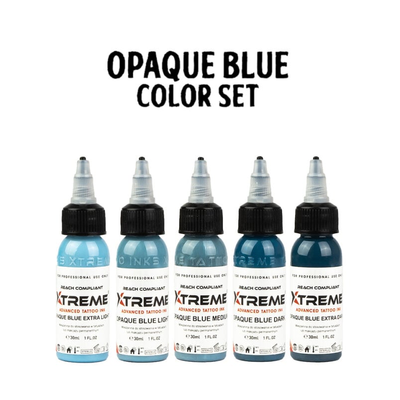 XTreme Ink 5x30ml - OPAQUE BLUE SET