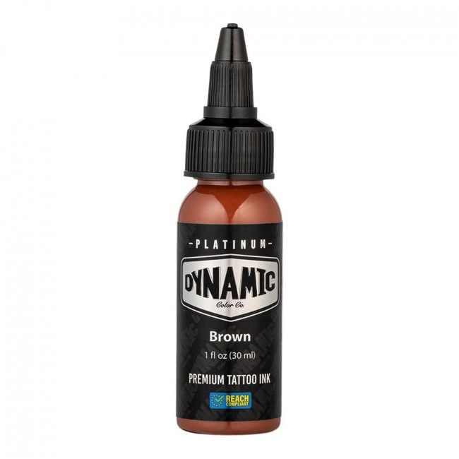 BROWN 30ml - DYNAMIC PLATINUM TATTOO INK REACH