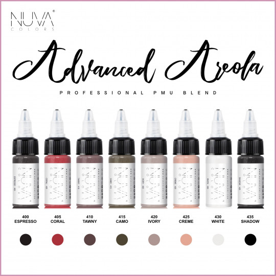 Nuva Colors PMU Set 8x15ml - AREOLA COLLECTION