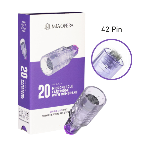 Cartuchos para Needling MiaOpera - 42 Agujas - 0,25mm - 2,5mm Lenght - 20pcs