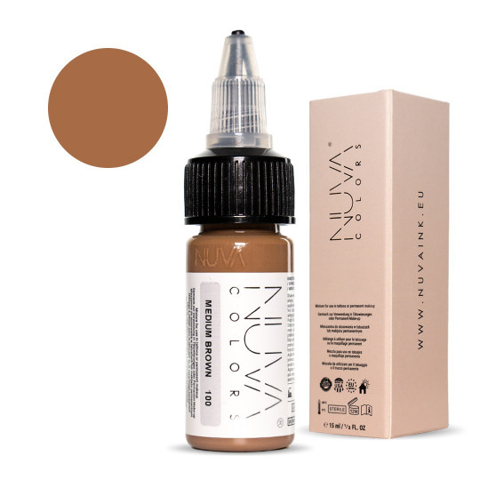 Nuva Colors PMU 15ml - 100 Medium Brown