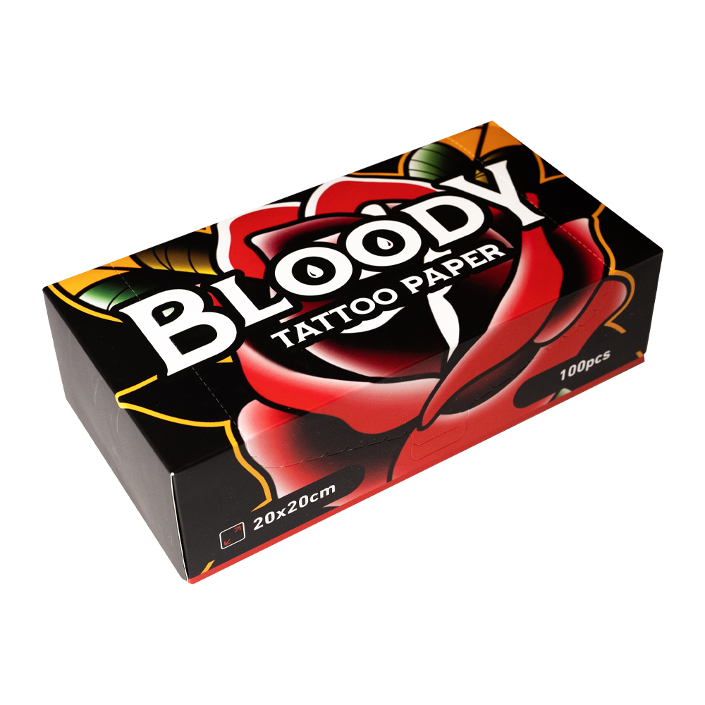 Papel Bloody Tattoo 20x20cm - 100uds