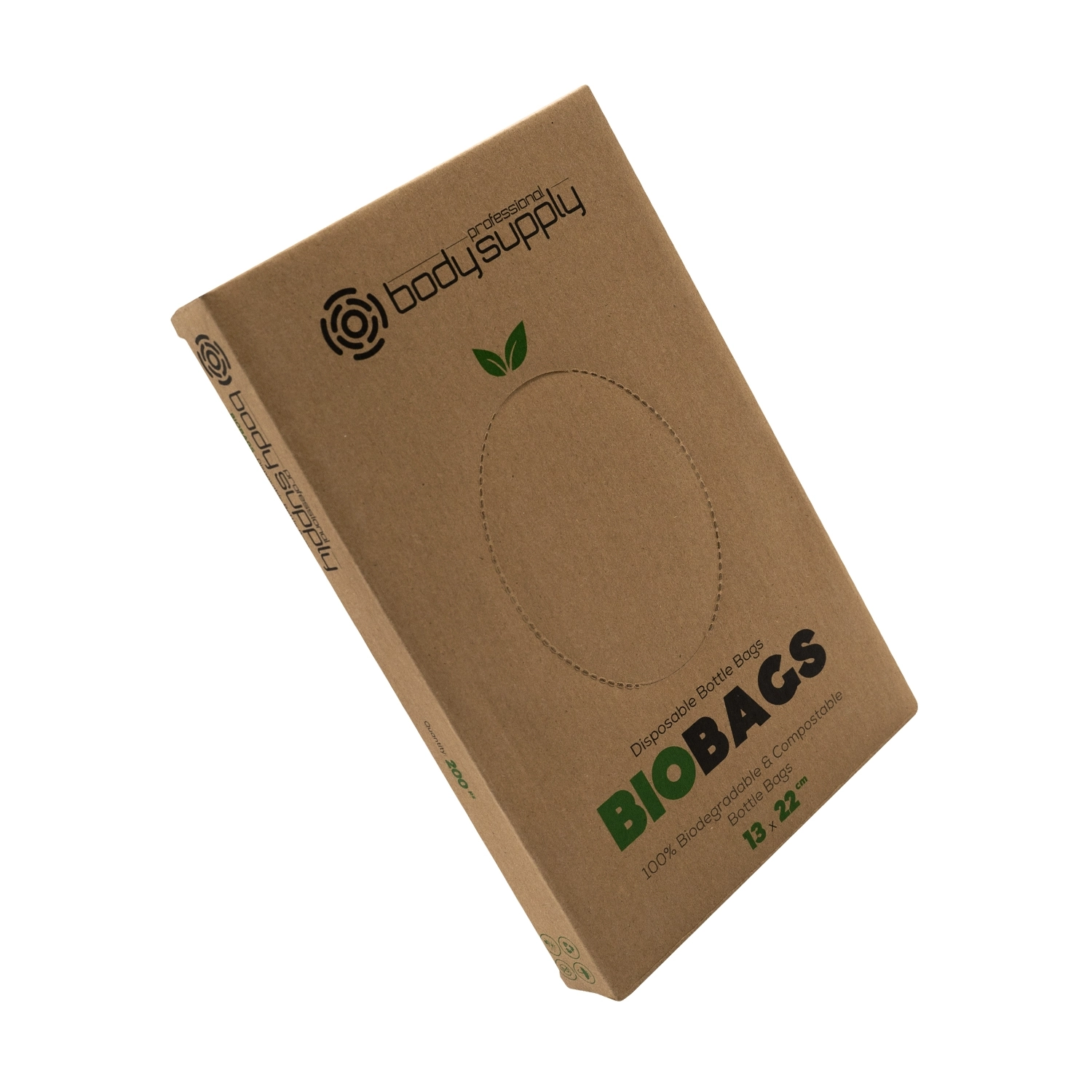 Bolsas cubre pulverizadores biodegradables BodySupply 200 piezas - 13x22cm