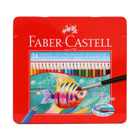 LÁPICES DE ACUARELA FABER CASTELL 24pz